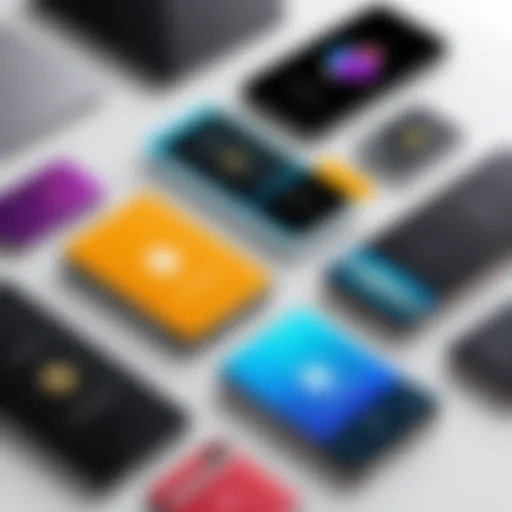 A digital illustration depicting various types of crypto wallets