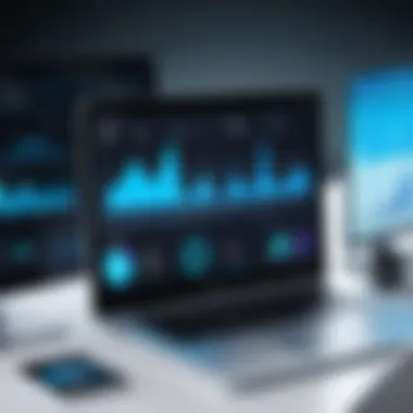 Predictive Analytics Visualization Data visualization showcasing predictive analytics