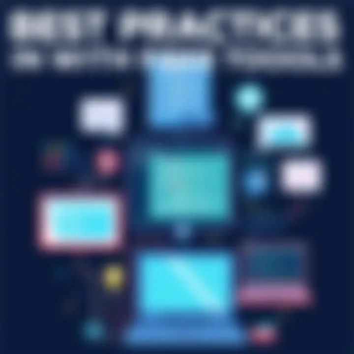 Best Practices in App Development with Free Tools Visual representation of best practices in app development using free tools