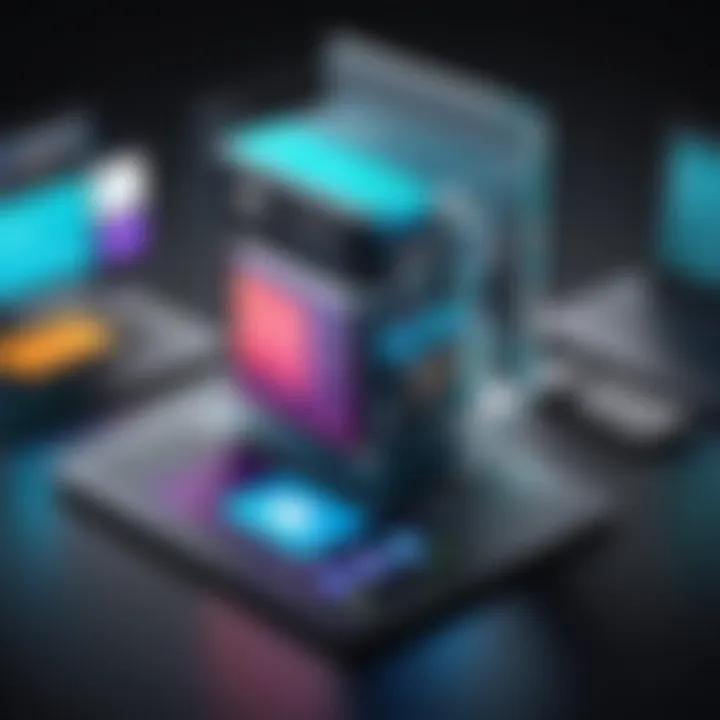 Marketplace overview showcasing various software platforms