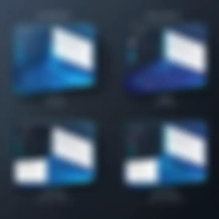 Visual representation of different types of link shorteners