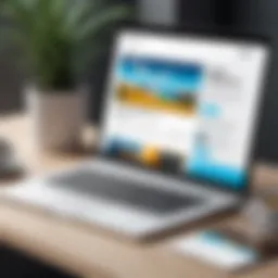 A visually striking homepage design showcasing brand identity