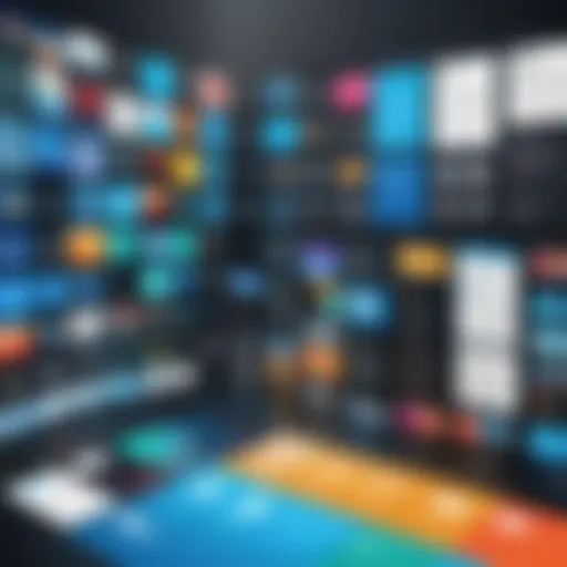 Illustration showcasing various file formats