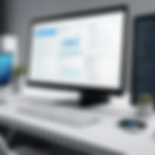 User interface of foundation software showcasing features