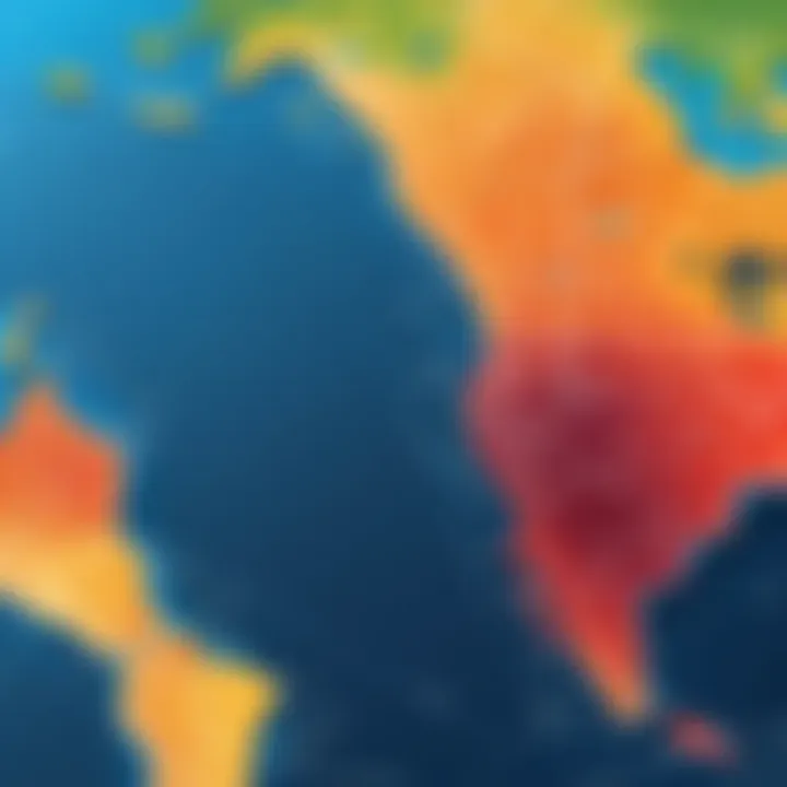 A visual representation of GIS data analysis showcasing trends and patterns.