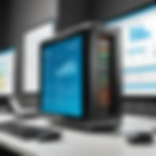 An overview of the Hoover Business Database interface showcasing key features