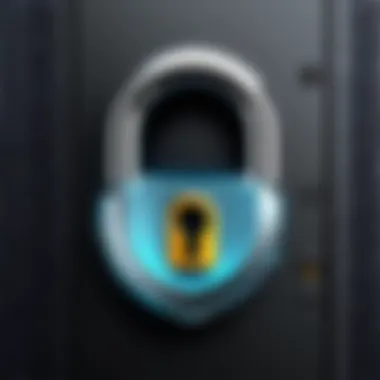 Security Features in Hosting Solutions A secure lock symbolizing hosting security features