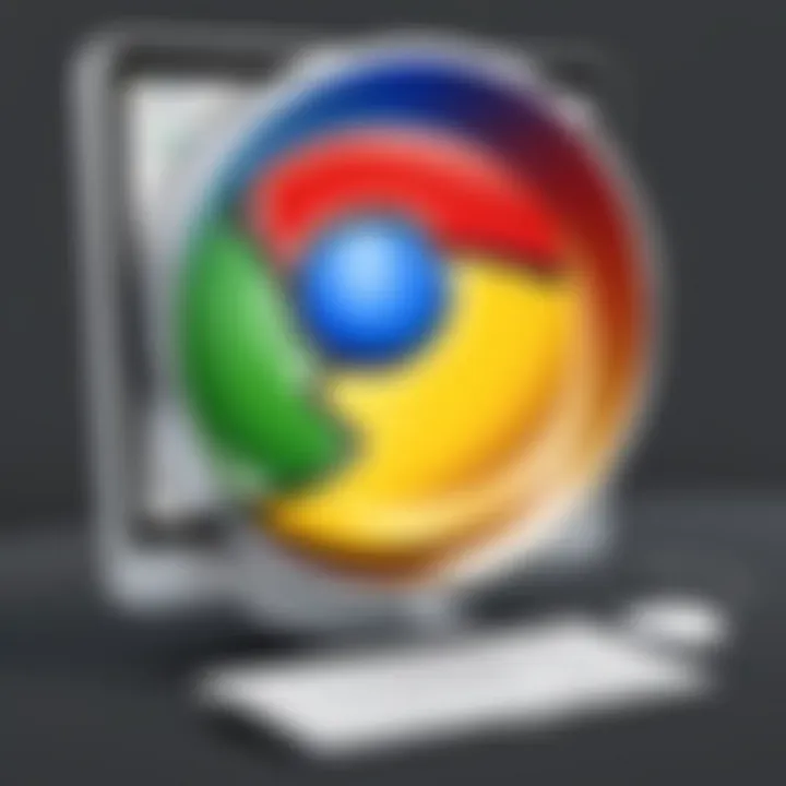 Illustration showcasing unique features of browsers compatible with Chrome