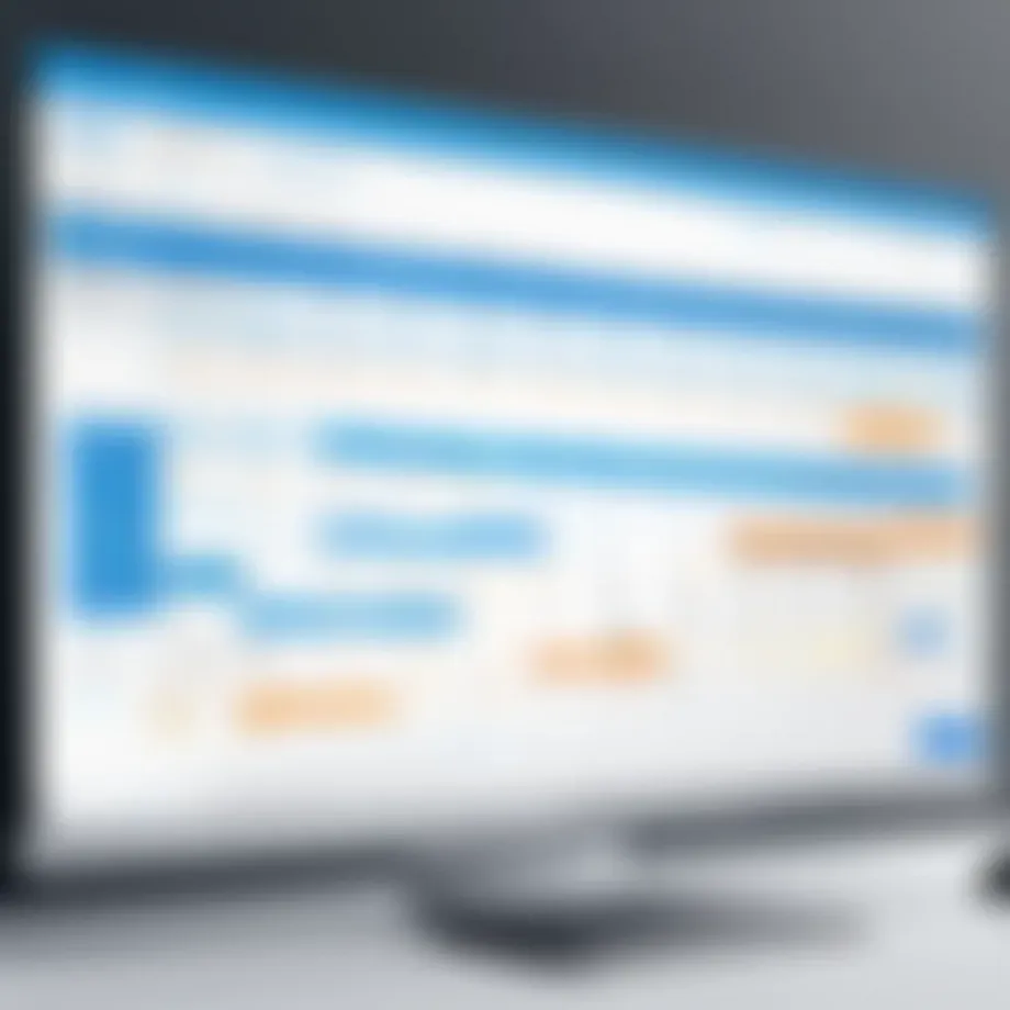 Virtual calendar displaying recurring meetings