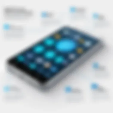 Key Features of Mobile Device Management Solutions Infographic showcasing MDM features