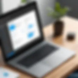Interface of Microsoft Web Builder showcasing its design capabilities