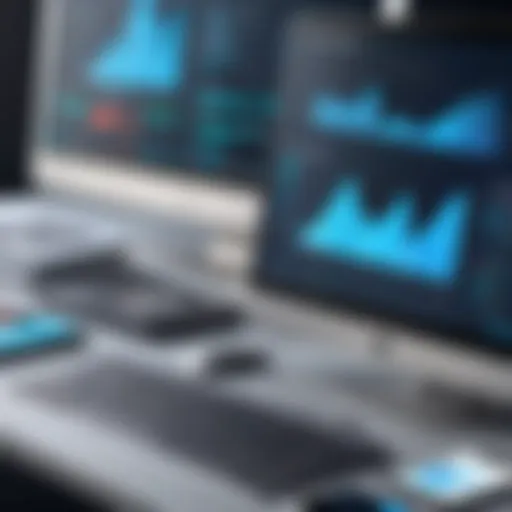 Visual representation of financial software trends