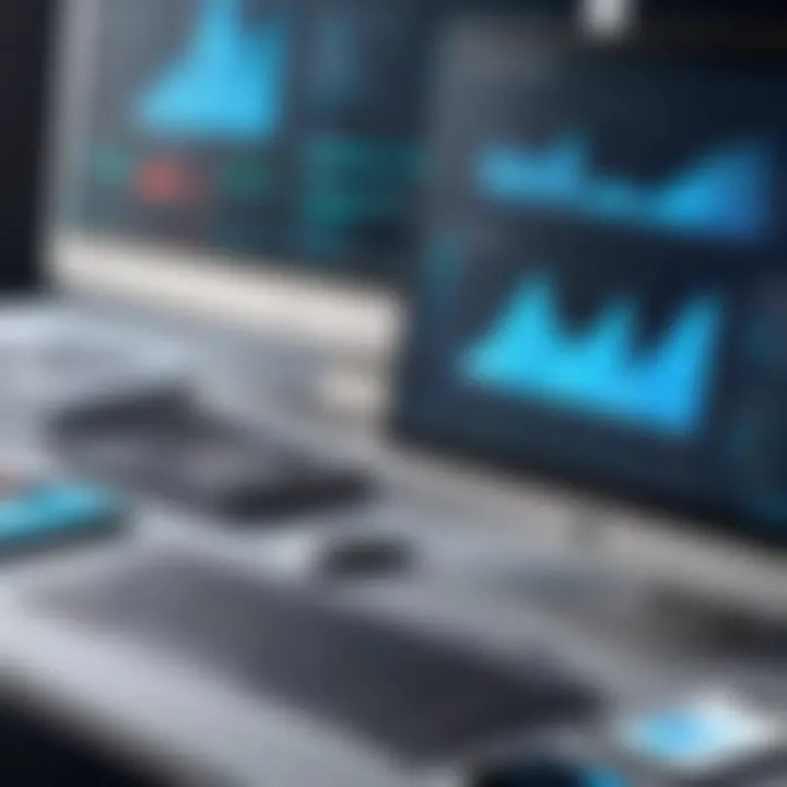 Visual representation of financial software trends