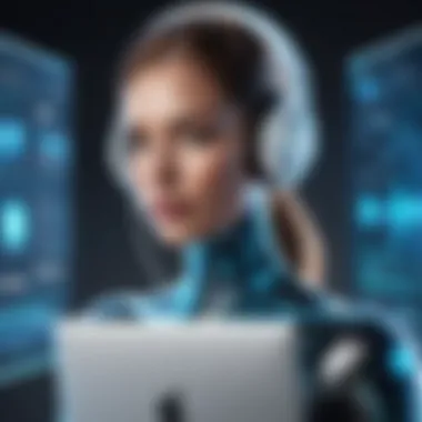 Integration Challenges with Virtual Assistants Illustration showcasing integration challenges faced by organizations