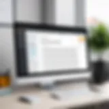 A computer screen displaying a user-friendly email template builder interface