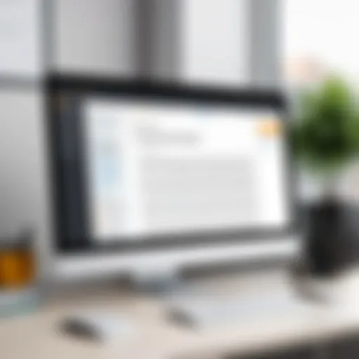 A computer screen displaying a user-friendly email template builder interface