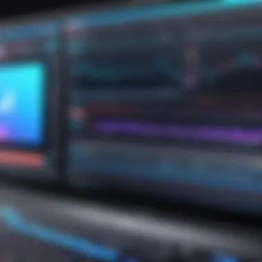 User interface of advanced news video editing software