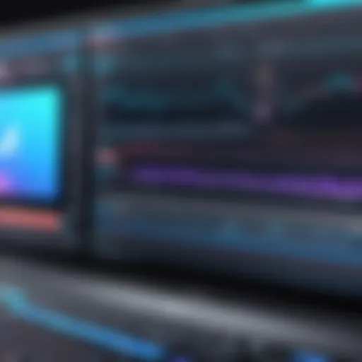 User interface of advanced news video editing software