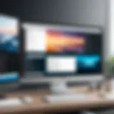 A clean desktop interface showcasing an organized workspace