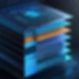 A graphical representation of cybersecurity defense layers