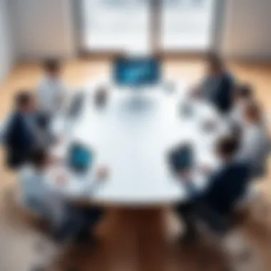 Strategizing Resource Management A business meeting discussing resource management strategies.