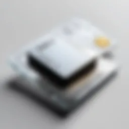 Detailed view of SquareUp debit card showcasing design elements