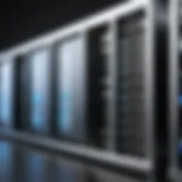 A high-speed server showcasing its advanced technology