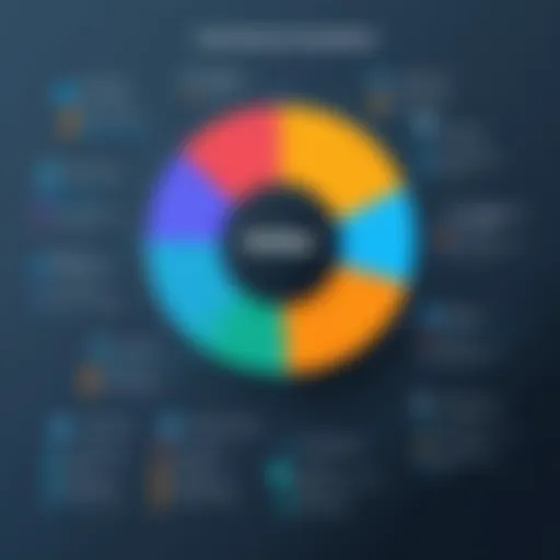 Visual representation of ERP vendor market share