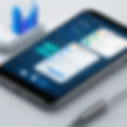 Visual representation of a vaccination tracking app interface