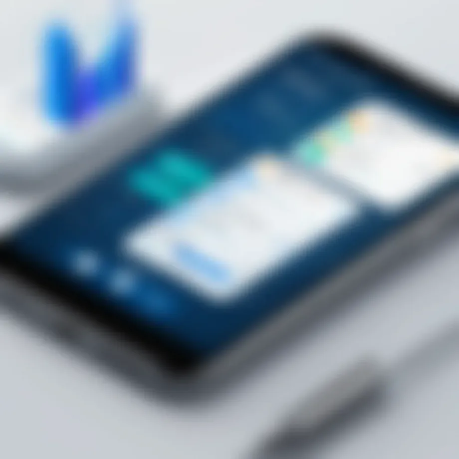 Visual representation of a vaccination tracking app interface