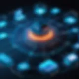 A detailed diagram showcasing DDoS attack vectors