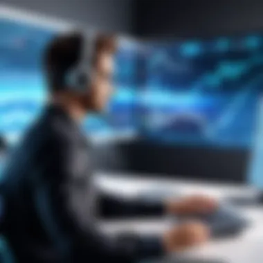 Future Trends in Audio Conferencing A futuristic representation of audio conferencing trends and technologies.