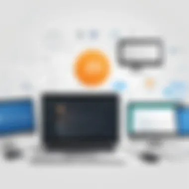 Plagiarism Detection Tools Overview Visual representation of various online plagiarism detection tools and their functionalities