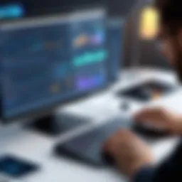 A thoughtful individual analyzing software metrics