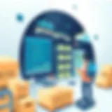 Visual representation of inventory management strategies