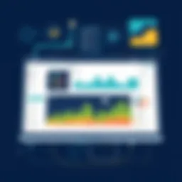 Visual representation of Tableau dashboard showing data trends