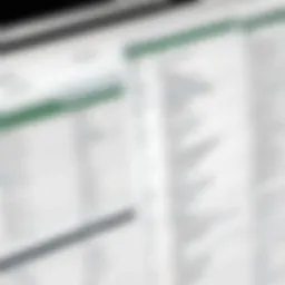 A visually organized database showcasing project timelines and resources